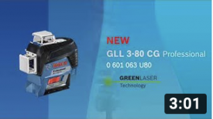 BOSCH GLL 3-80 CG Green Bean Laser